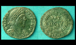 Jovian, Votive Issue, Sirmium Mint, Exquisite! Sold!